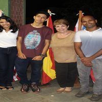 A intercambista Bruna Adri com a Equipe de Internacionalização do Campus Alta Floresta 